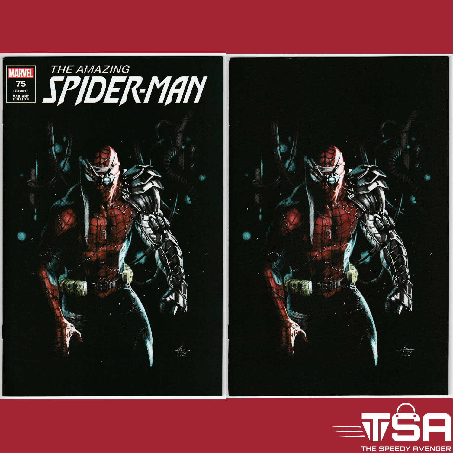 THE AMAZING SPIDER-MAN #75 (Vol. 5 2021) Gabriele Dell’Otto Trade + Virgin