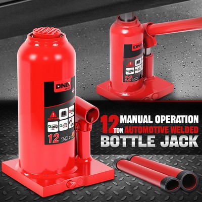 12 тонн (26455,5 фунтов) Руководство по ремонту автомобилей Auto Гидравлический сварной домкрат для бутылок красного цвета