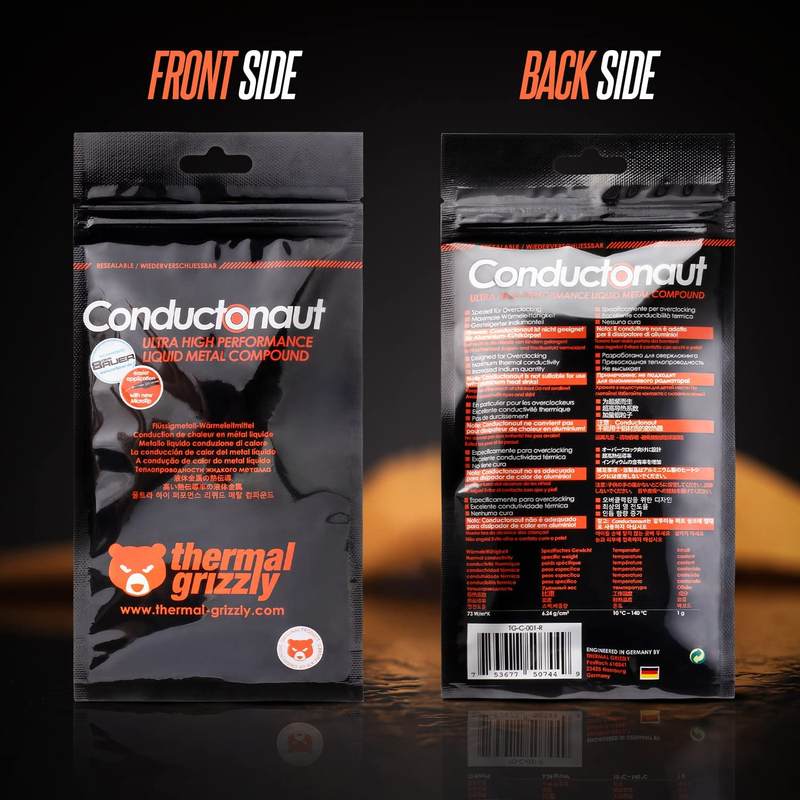 Thermal Grizzly Conductonaut - Aluminum, Thermal Paste Based on Liquid Metal