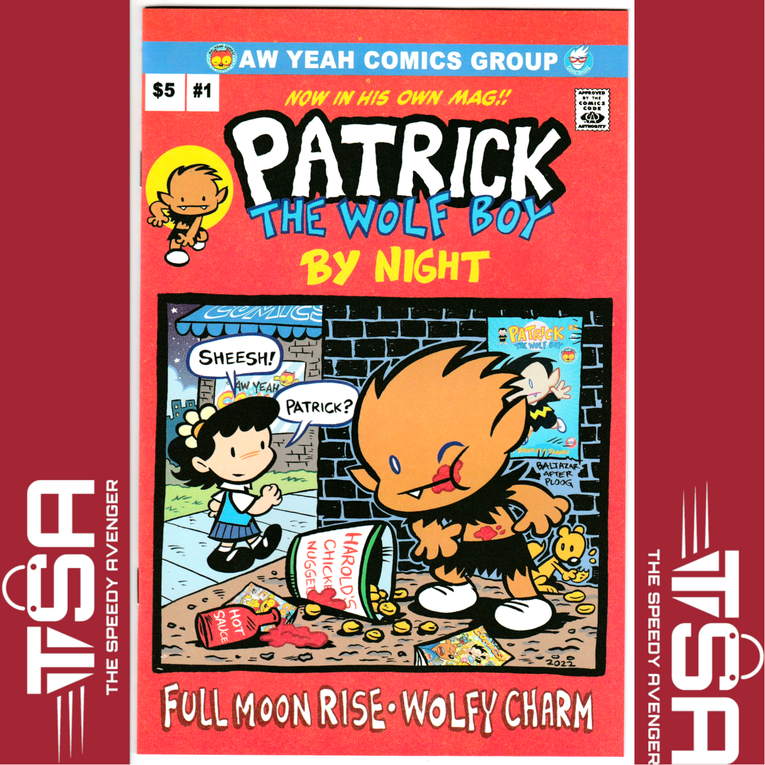 PATRICK THE WOLF BOY #1 Werewolf By Night Homage Variant ComicTom101 Exclusive