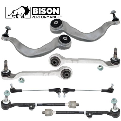 Bison Performance 8pc Front Lower Control Arm Sway Bar Link Tie Rods Kit For F34