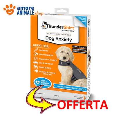 Ceva THUNDERSHIRT → TUTTE LE TAGLIE - Cappottino Antistress per Cane, Cani