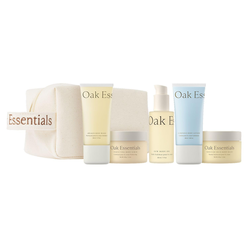 Travel Body Routine, 5-Piece Body Care Set, Travel Sizes