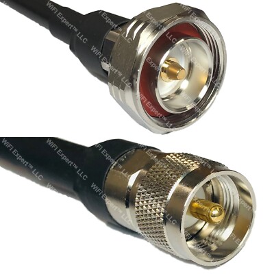 MY400 DIN 7/16 MALE to PL259 UHF Male Coaxial RF Cable USA-Ship Lot