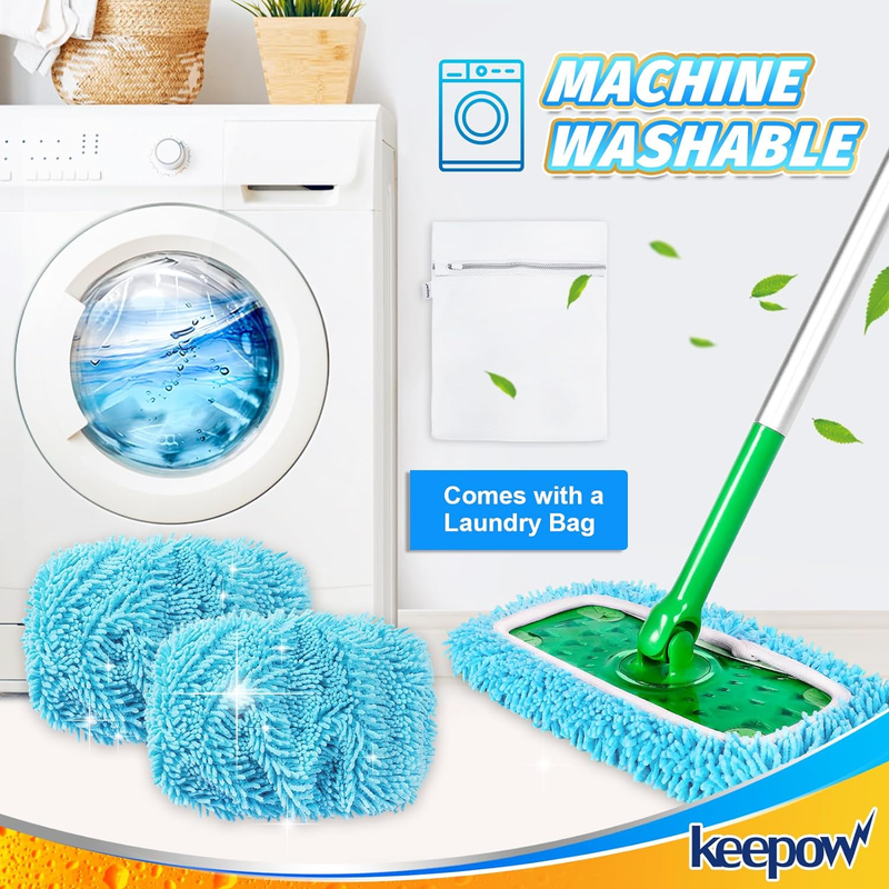 KEEPOW Wet Pads Refill for Swiffer Sweeper Mop - Dry Sweeping Cloths for Floor M