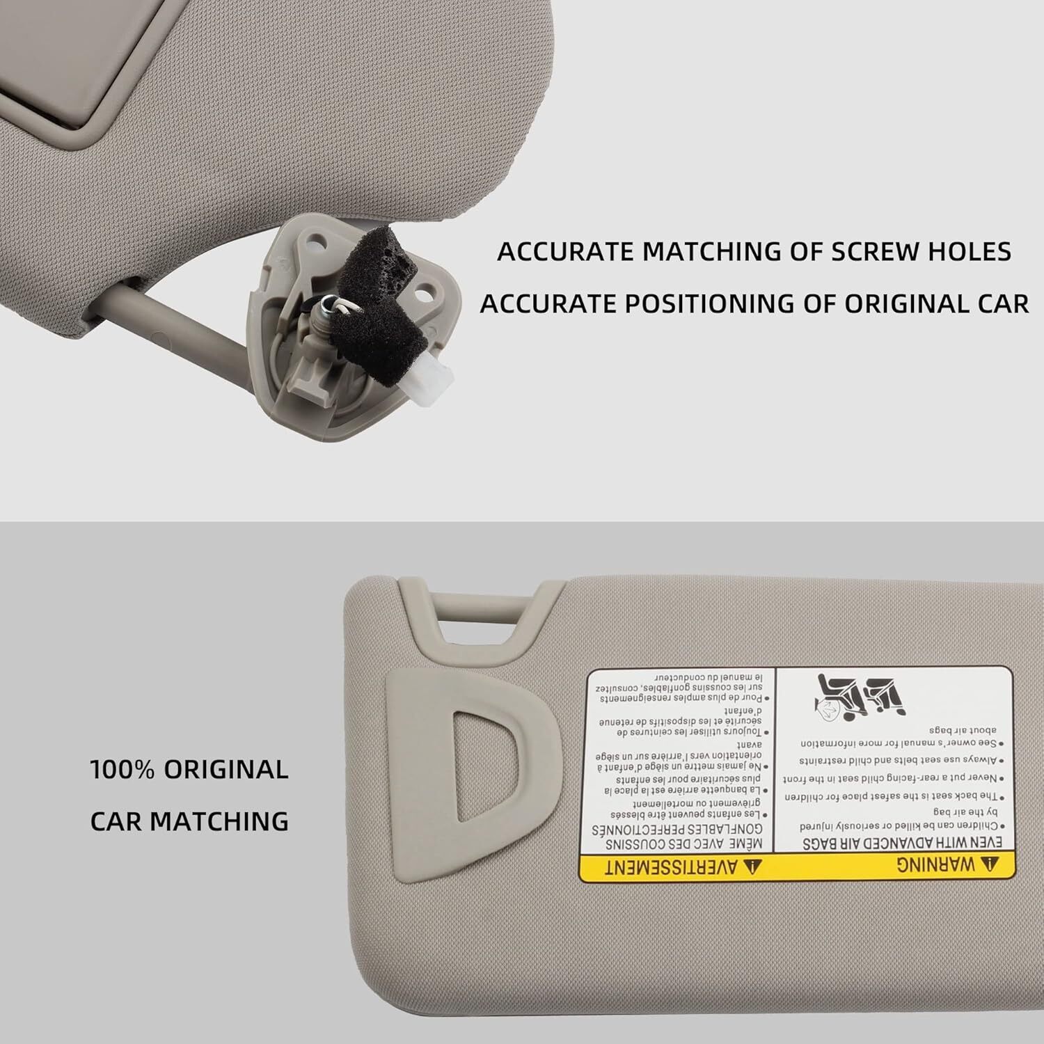 Left Driver Side Beige Sun Visor Sunroof For Nissan Altima