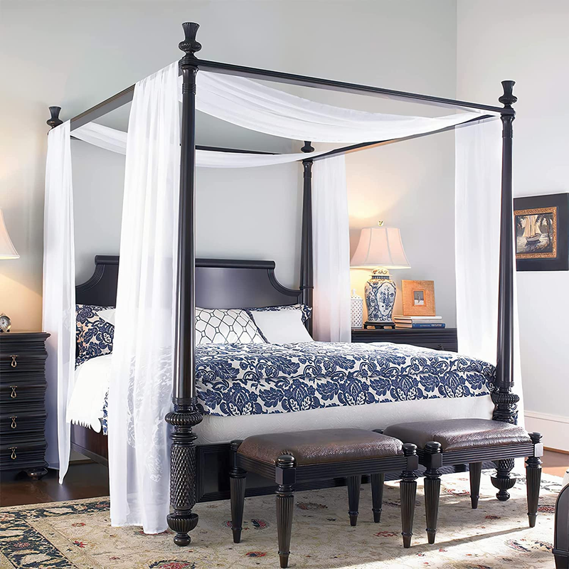 Bed, Living Room Decor As Ceiling Drape