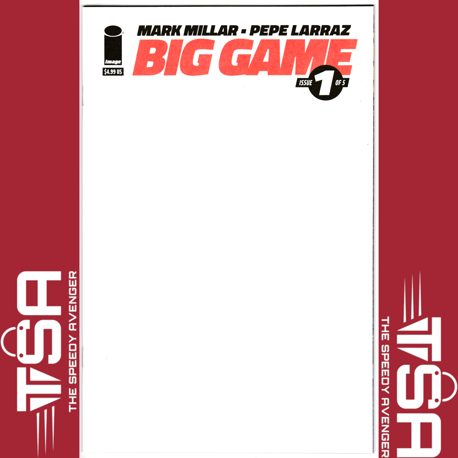BIG GAME #1 Blank Sketch Variant 2023 Image Comics Mark Millar Millarworld