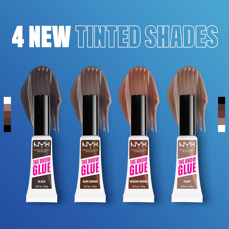 The Brow Glue, 16H Extreme Hold Eyebrow Gel, Flake-resistant, Non Sticky Formula