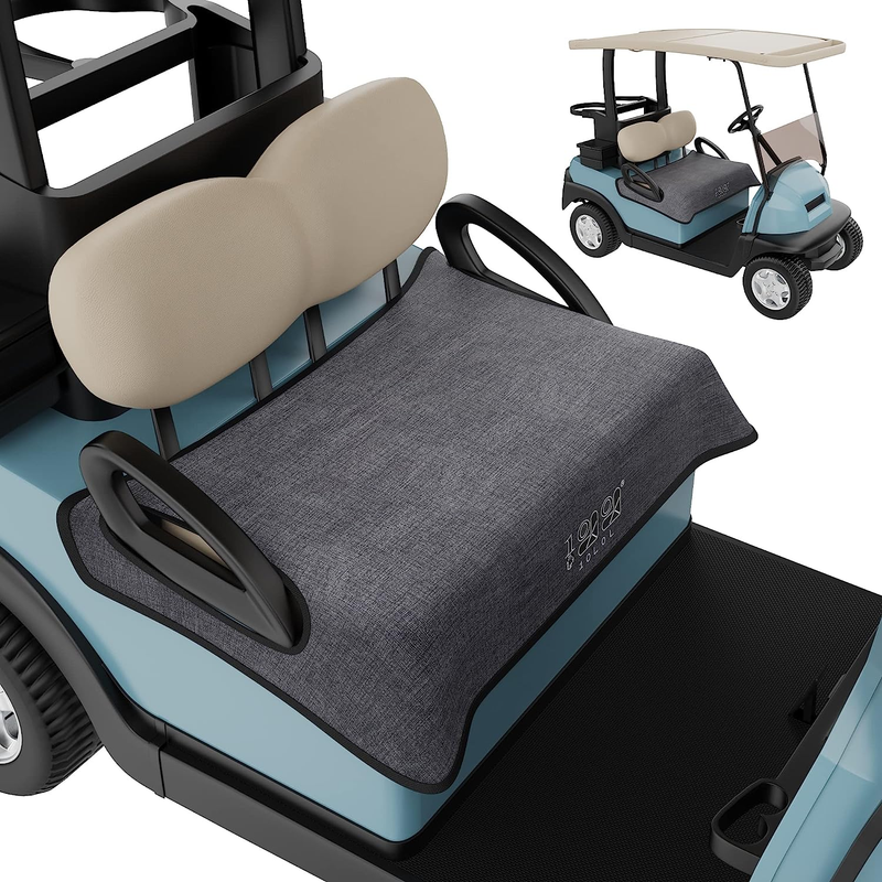 Summer Golf Cart Seat Towel/Blanket Install and Clean, Fit Most 2-Person Club