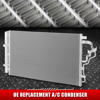 For 2014-2015 Hyundai Elantra GT OE Style Silver Aluminum Front A/C AC Condenser