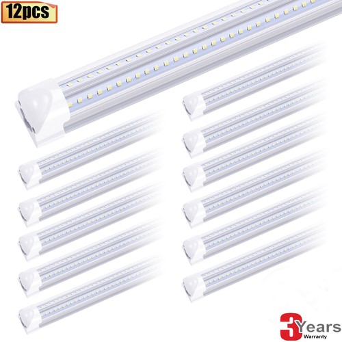 12Pack 8 Foot Led Shop Lights 8FT Led Tube Light 72W T8