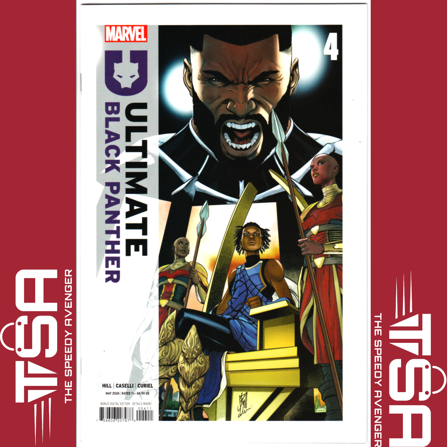 ULTIMATE BLACK PANTHER #4 Stefano Caselli Regular Cover A 2024 Marvel Comics