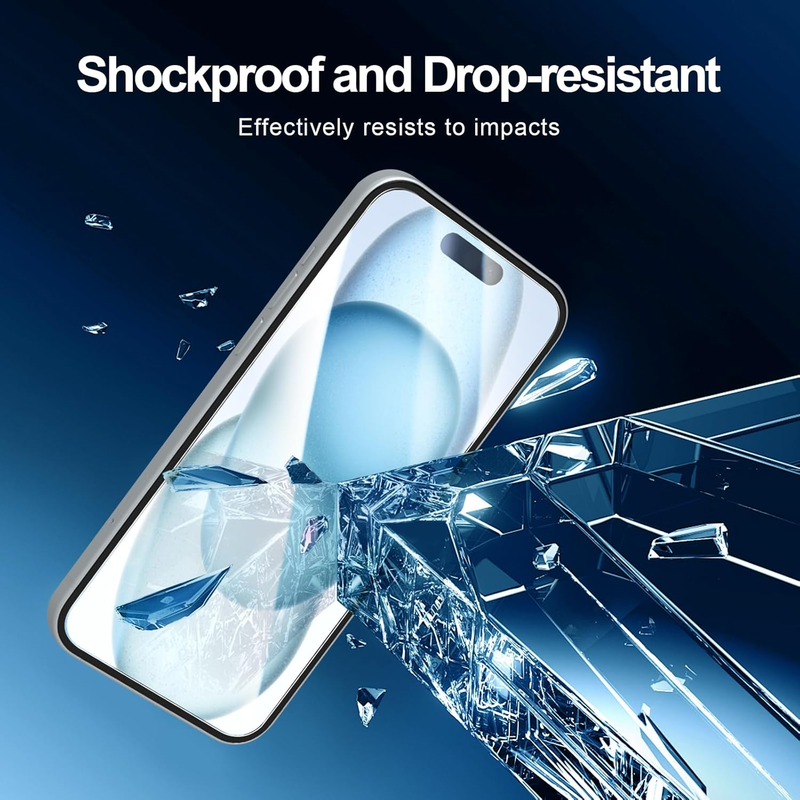 [3 Pack] Designed for iPhone 16,15 (6.1 inches) Screen Protector Tempered Glass