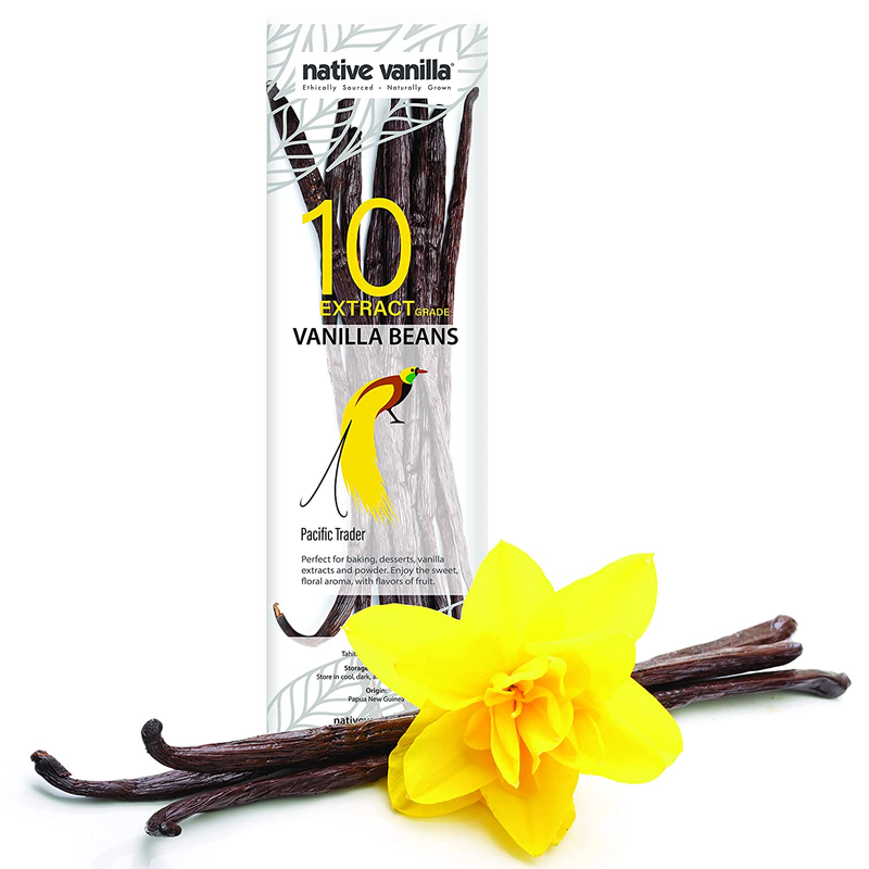 Native Vanilla Grade B Tahitian Vanilla Beans &ndash; 10 Total P