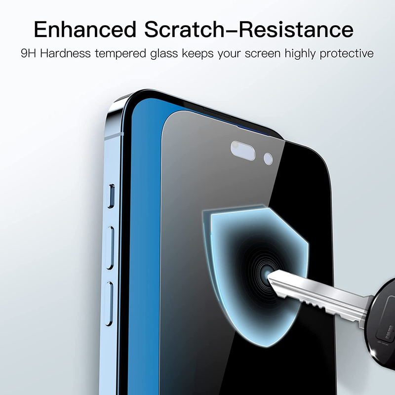 Privacy Full Coverage Screen Protector for iPhone 14 Pro Max 6.7-Inch, Anti-Spy