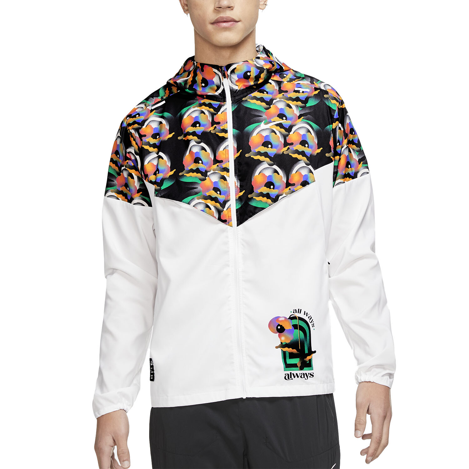 ☆新品☆ ナイキRun Packable Pullover Jacket L Women's Run Division Pullover Packable Jacket White Nike in