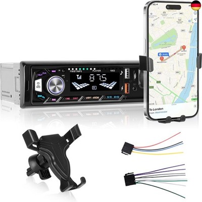 1 Din Autoradio mit Bluetooth - Bluetooth Autoradio mit Handyhalterung -