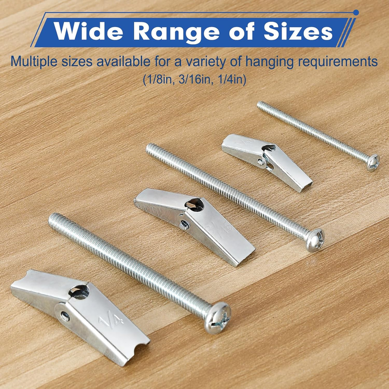 28 Pcs Heavy Duty Drywall Anchors, Toggle Bolts and Wing Nut Kit,Dry Wall Anchor