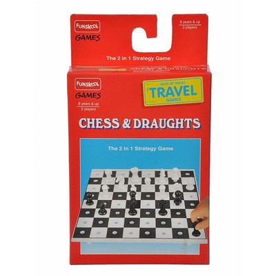 Funskool Travel Chess and Draught Miles Of Smiles Travel Interesting Family Game