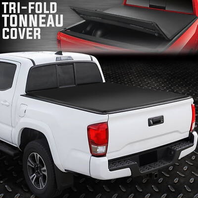 FOR 16-23 TOYOTA TACOMA 5' BED TRI-FOLD ADJUSTABLE SOFT TOP 