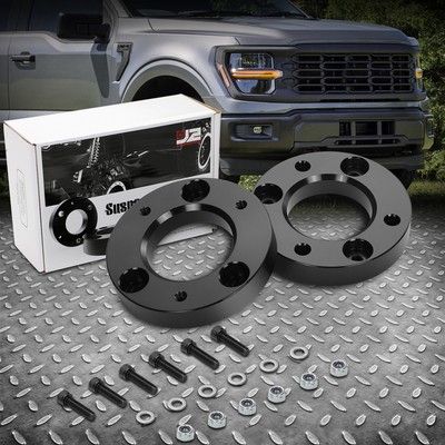 J2 For 04-24 Ford F-150 Billet 1.5 Strut Top Mount Front Lift Kit Spacers Pair