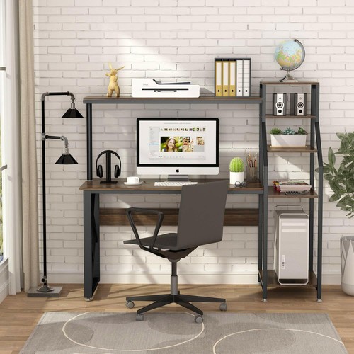 Tribesigns Computer Desk 60 Inch Table With Printer Stand