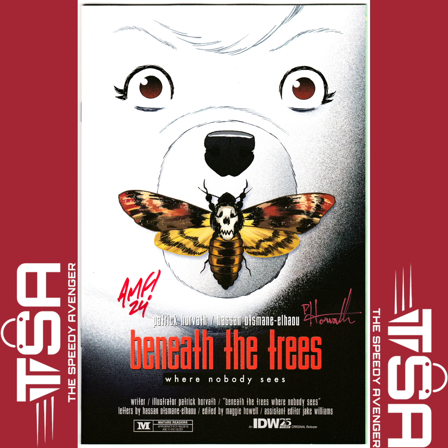 BENEATH THE TREES WHERE NOBODY SEES #1 2X SIGNED Tony Fleecs Silence Of Lambs