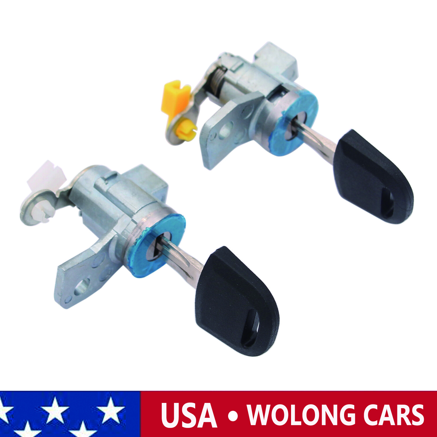 1 Set Front Left Right Side Door Lock Cylinder With Keys For Chevy