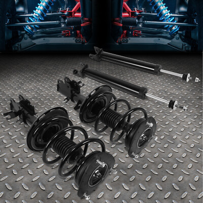 Для 09-18 Nissan Maxima Передние стойки с винтовой пружиной в сборе + Задние амортизаторы