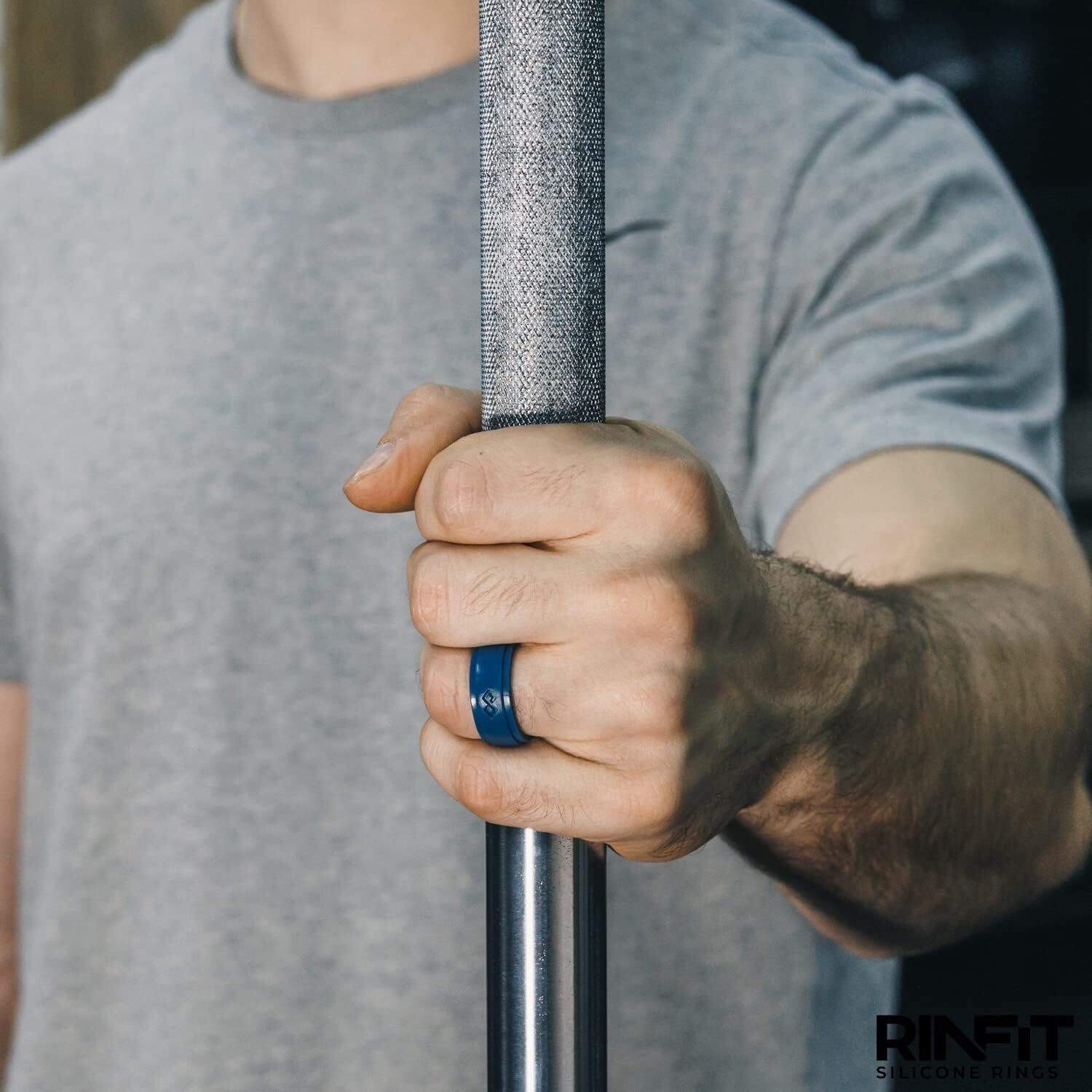 Silicone Rings for Men by Rinfit. Soft & Safe wedding Band - 7x Infinity Rings