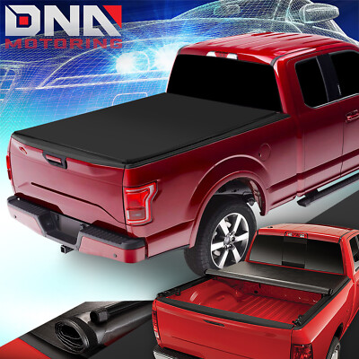 FOR 2004-2014 FORD F150 F-150 5.5 FT FLEETSIDE BED SOFT ROLL-UP TONNEAU COVER