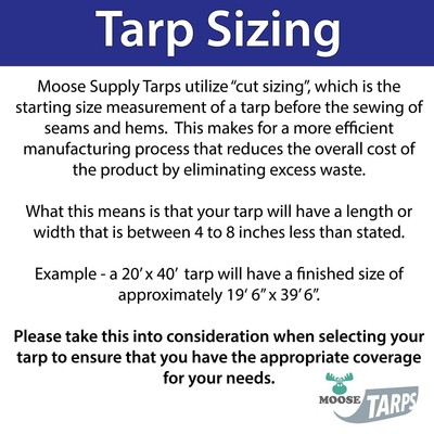 Heavy Duty Poly Tarp 20x40 Waterproof Tarpaulin 12 Mil Multipurpose Shade Cover