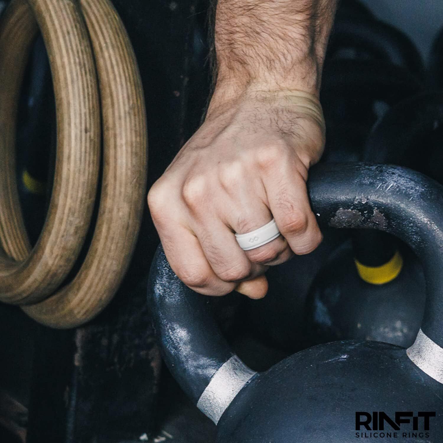 Silicone Rings for Men by Rinfit. Soft & Safe wedding Band - 7x Infinity Rings
