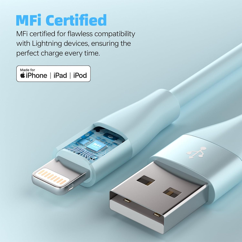 iPhone Charger Apple MFi Certified 3Pack 10 FT Lightning Cable Fast Charging iPh