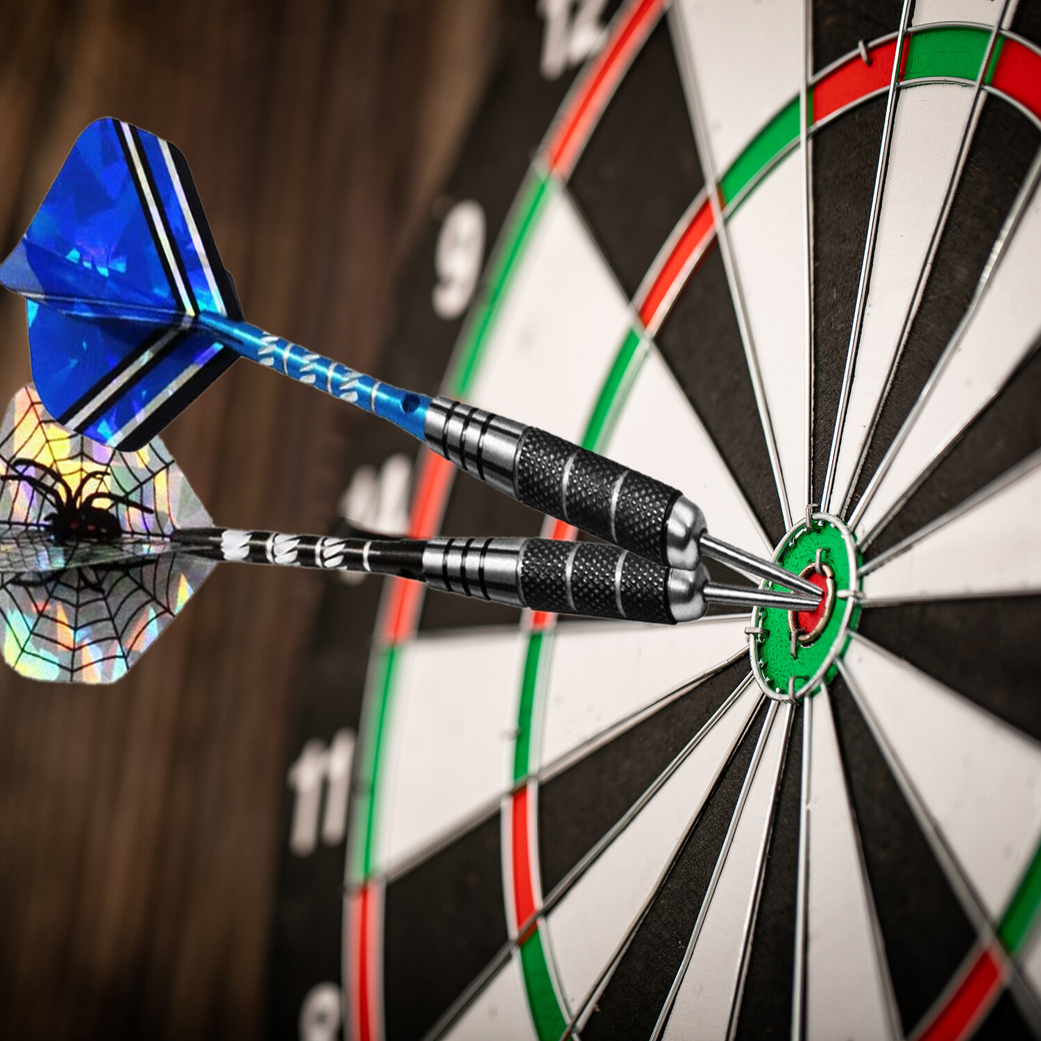 2 Sets Steel Tip Darts Barrel Aluminum Shafts Professional Dart Set - 6PCS Total