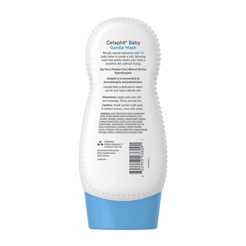 Baby Body Wash with Half Baby Lotion, Gentle Wash with Organic Calendula, Mother
