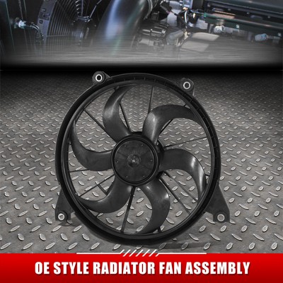 Для 09 Dodge Journey 3.5L OE Style Передний одиночный вентилятор радиатора охлаждения в сборе