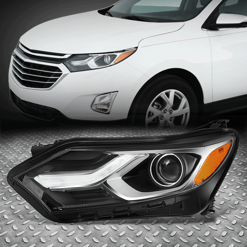 [LED DRL] Для 18-21 водителя Chevy Equinox Левая боковая фара-проектор Налобного фонаря