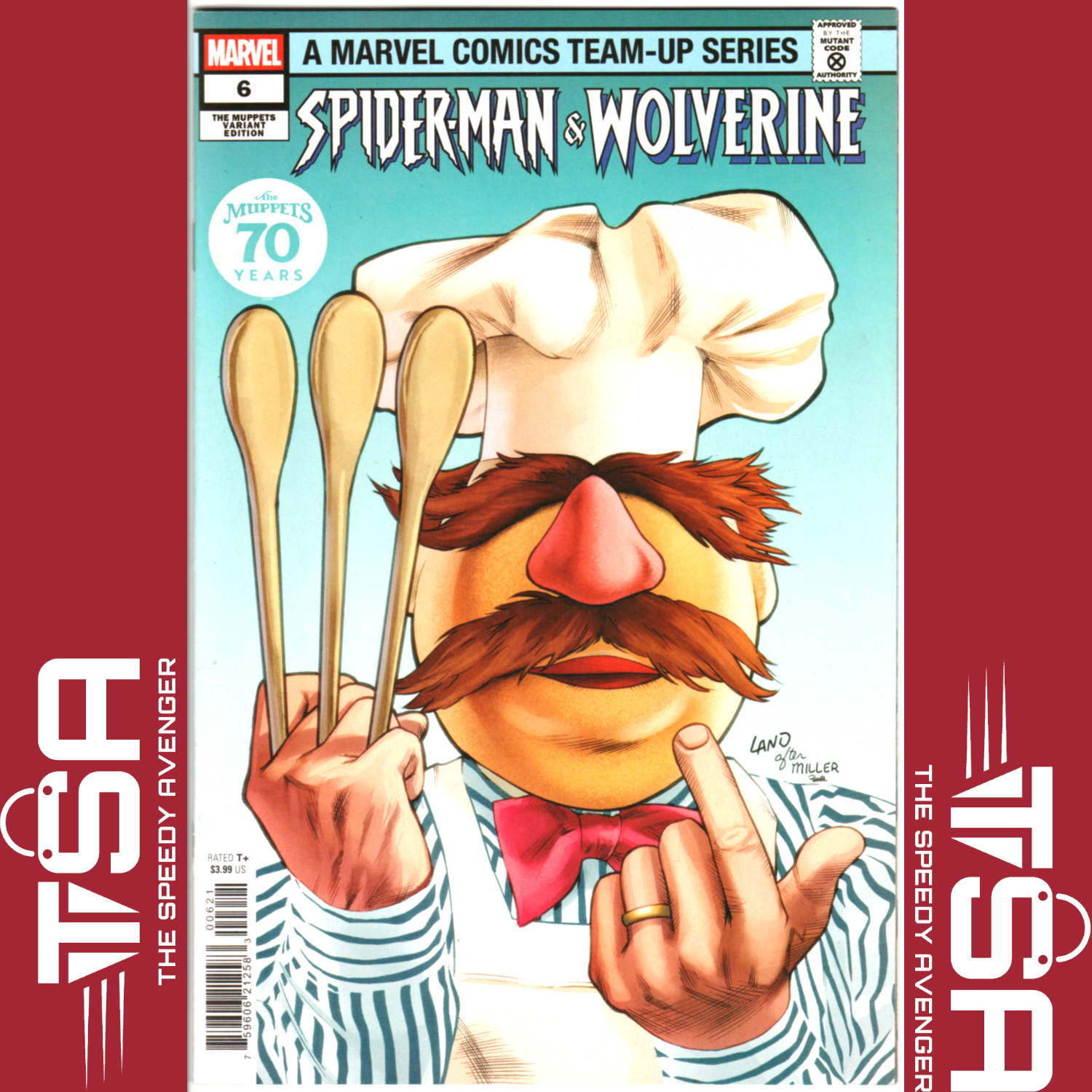 SPIDER-MAN & WOLVERINE #6 (Vol 2) Greg Land Muppets Variant Frank Miller Homage