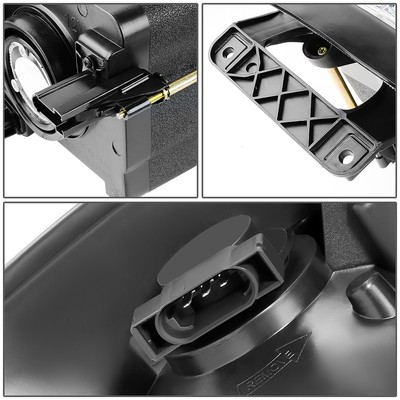 FOR 02-05 DODGE RAM 1500 2500 3500 CHROME HOUSING AMBER CORNER HEADLIGHT LAMPS