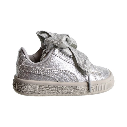 Puma Обувь Basket Heart Holiday Glamour Toddlers Серебристый-Серый-Фиолетовый 367632-03