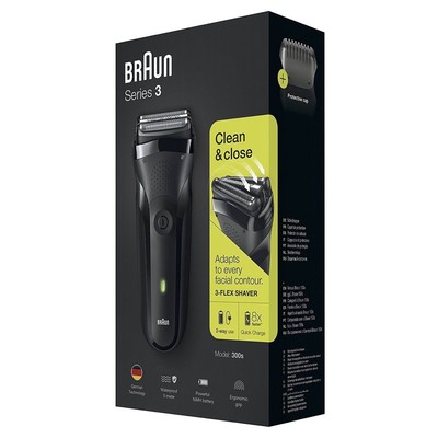 Rasoio elettrico Trimmer Braun Series 3 300S Wet&Dry Impermeabile