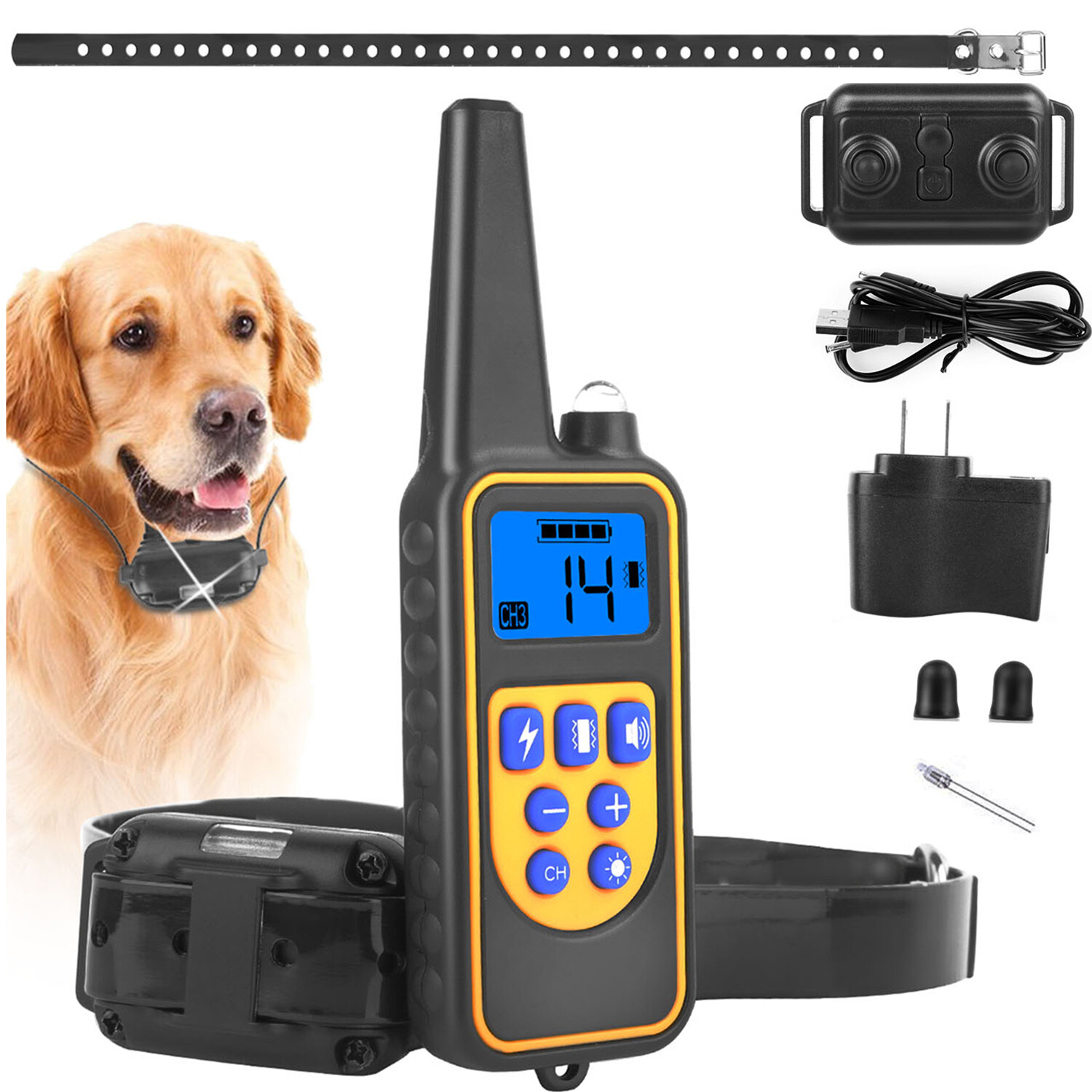 iMounTEK 2022 Dog Training Shock Collar for S/M/L Dog 2600FT Remote 3 Channels