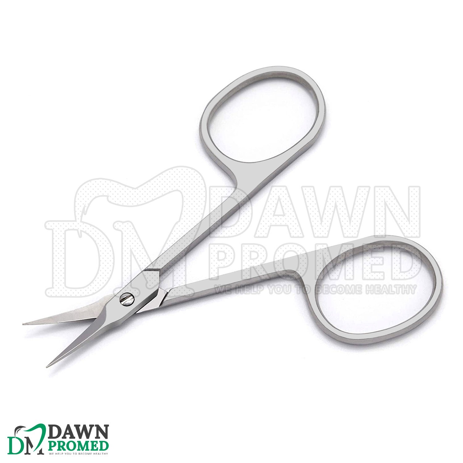 Curved Cuticle Scissor 3.5″ Arrow Point Super Sharp Manicure Pedicure German Gr