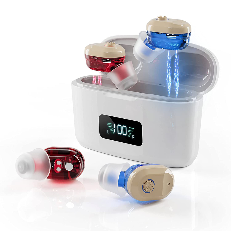 Seniors Adults Noise Nano Rechargeable Hearing Aids