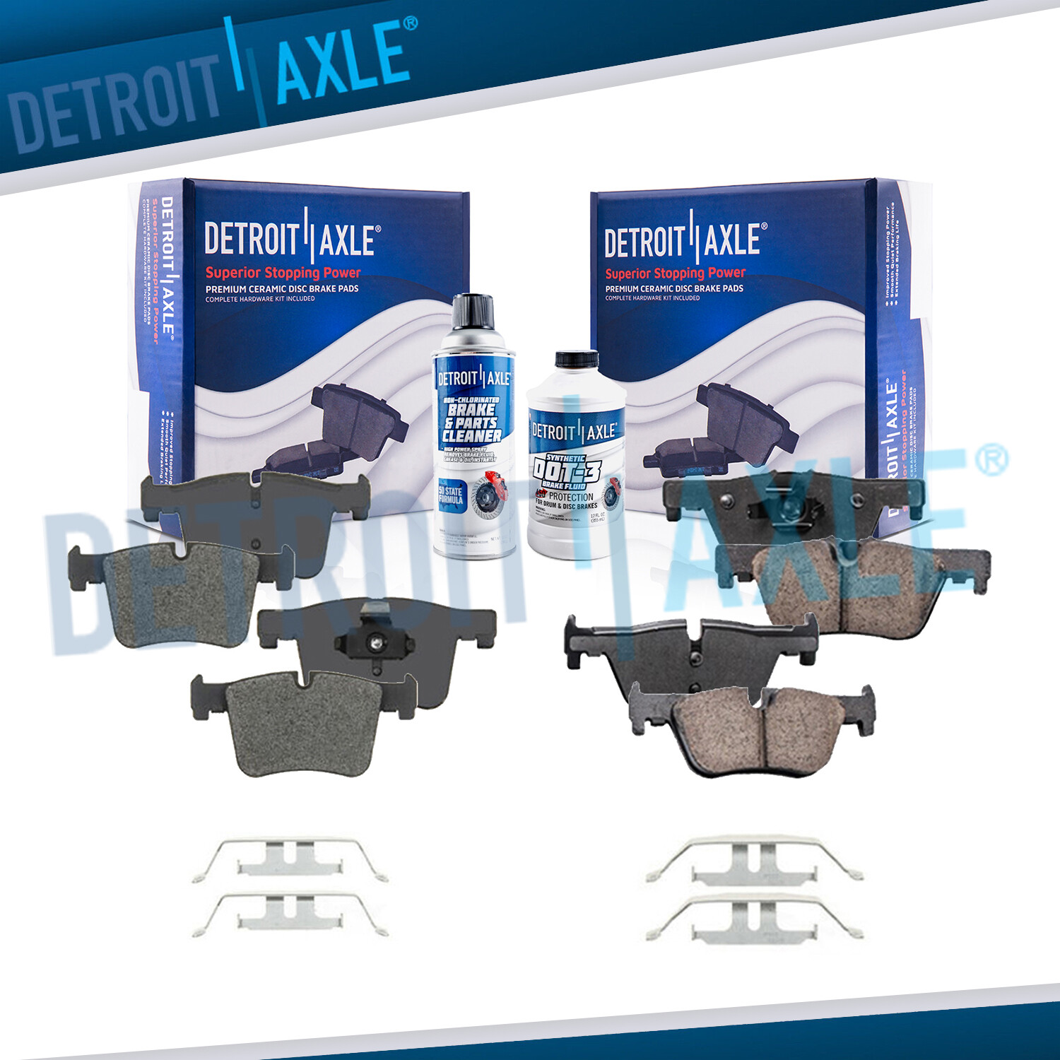 Front Rear Ceramic Brake Pads for BMW 228i 230i 320i 328i 330i 428i 430i xDrive