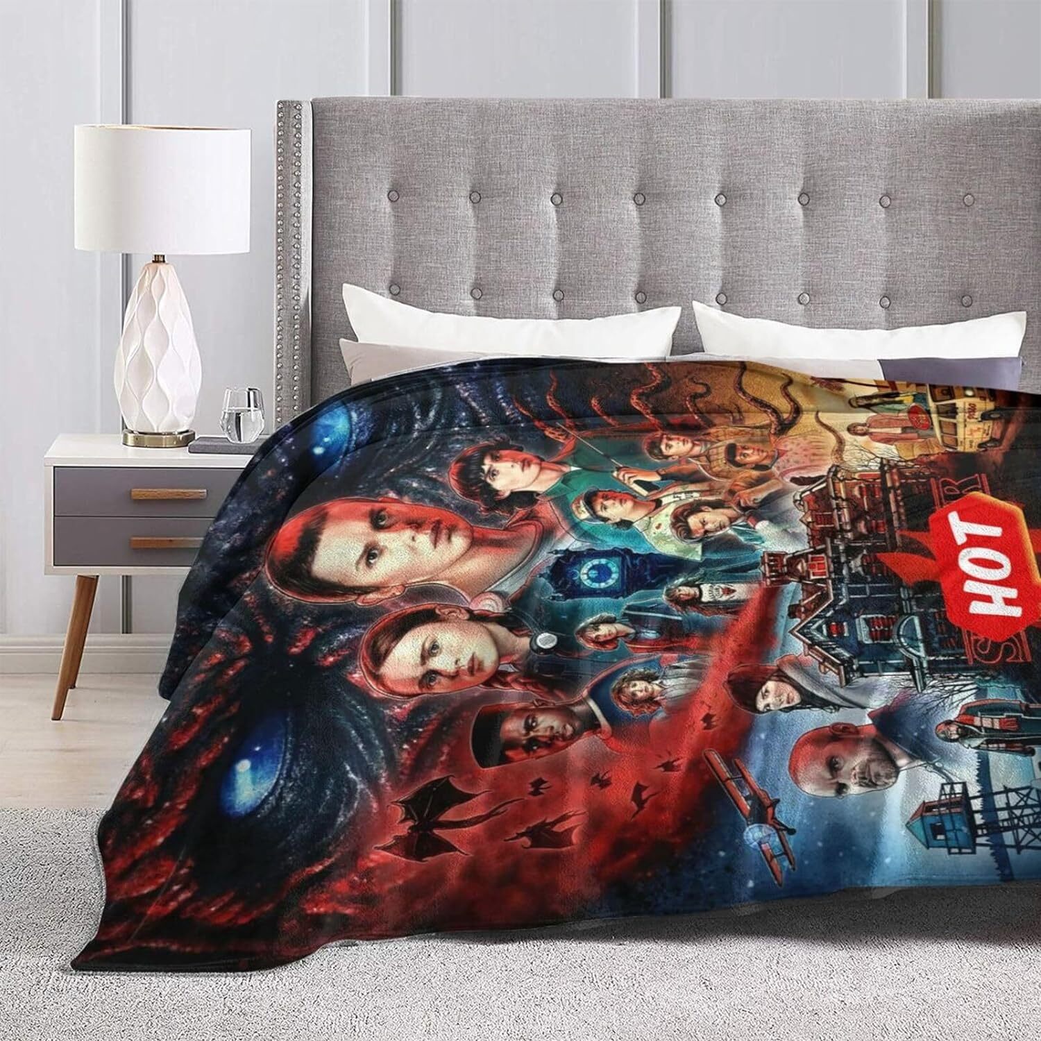 Stranger Things Bedding Duvet Cover Set with 2 Pillowcases Soft Breathable 3pcs