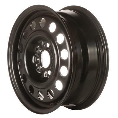 07014 Reconditioned OEM 15x6 Black Steel Wheel fits 2000-2005 Saturn L Series