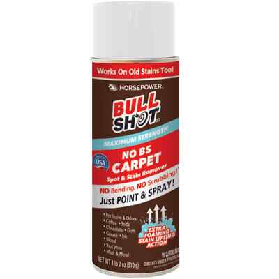 Horsepower Bull Shot No BS Carpet Stain Remover, Extra Strength, AS-SEEN-ON-TV,